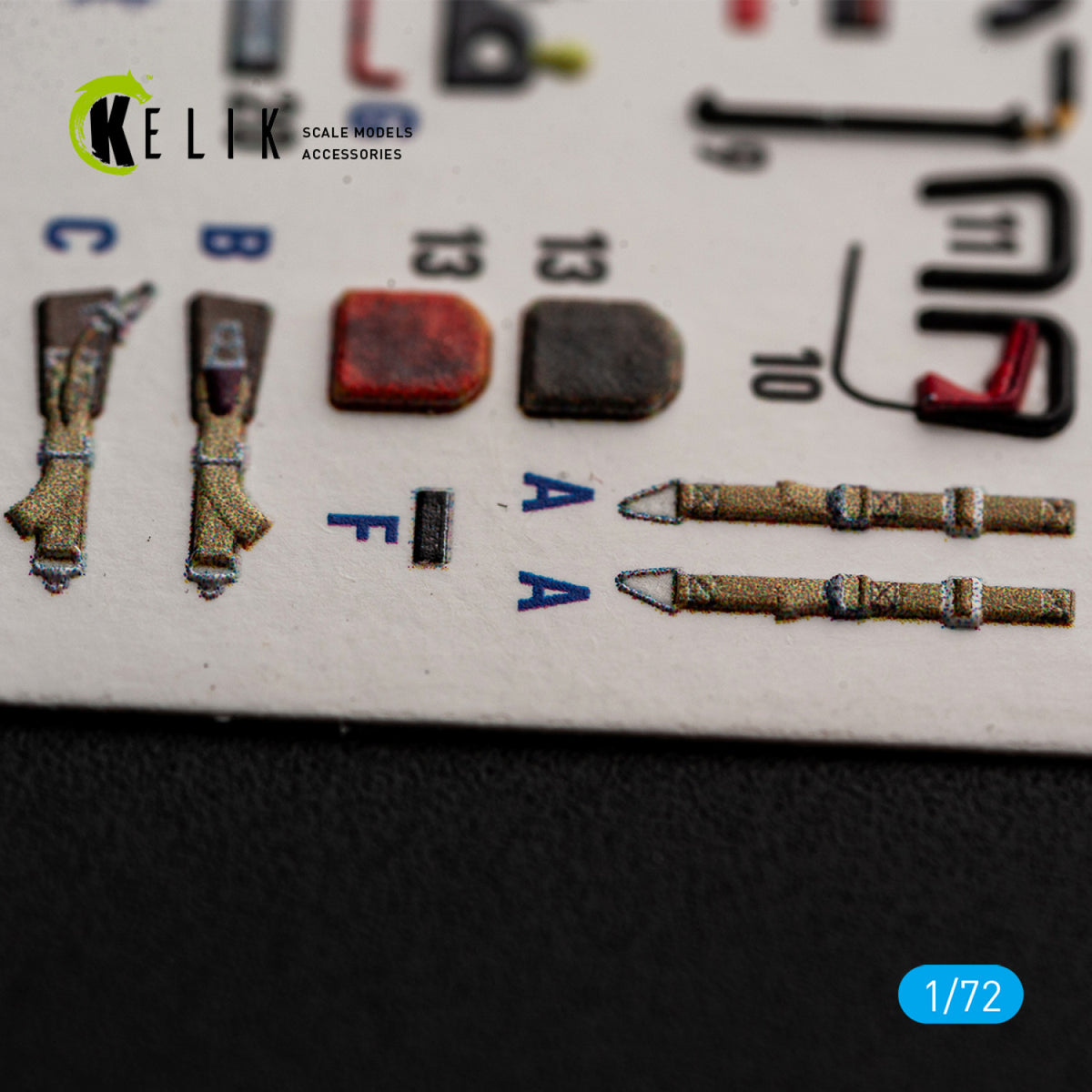 KELIK K72255 Heinkel He-162 Spatz - Interior 3D Decals (for Special Hobby Kits) 1/72 – zdjęcie 3