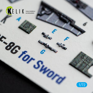 KELIK K72256 RF-8 G - Interior 3D Decals (for Sword Kits) 1/72 – zdjęcie 6