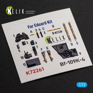 KELIK K72261 Messerschmitt Bf-109 K-4 - Interior 3D Decals (for Eduard Kits) 1/72 – image 3