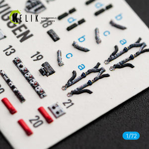 KELIK K72272 Saab SK-37 Viggen - Interior 3D Decals (for Special Hobby Kits) 1/72 – zdjęcie 6