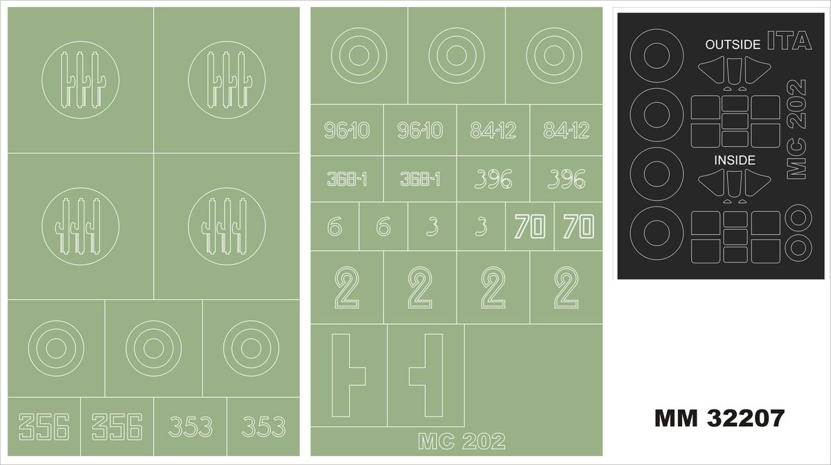 Montex MM32207 MC 202 for ITALERI 2518 1/32