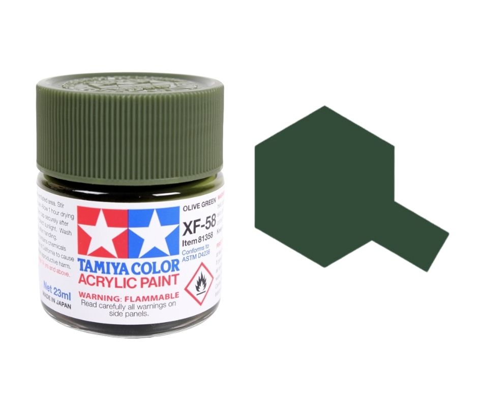 Tamiya 81358 Acryl XF-58 Olive Green 23ml
