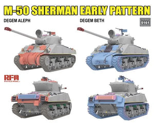 Rye Field Model 5161 M-50 Sherman early pattern Degem Aleph / Degem Beth 1/35 – immagine 2