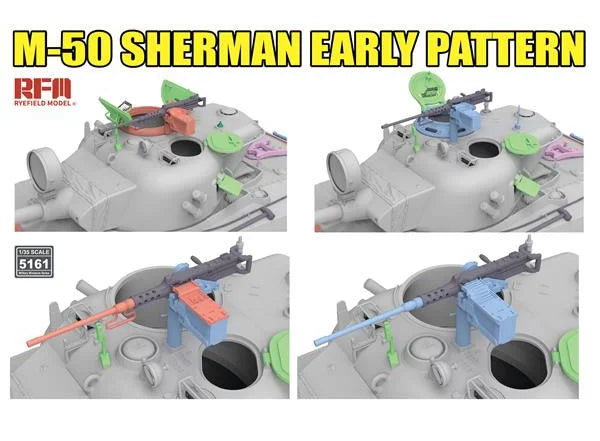 Rye Field Model 5161 M-50 Sherman early pattern Degem Aleph / Degem Beth 1/35 – immagine 6