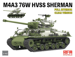 Rye Field Model 5162 M4A3 76W HVSS Sherman Full Interior / Clear Version 1/35 – immagine 4