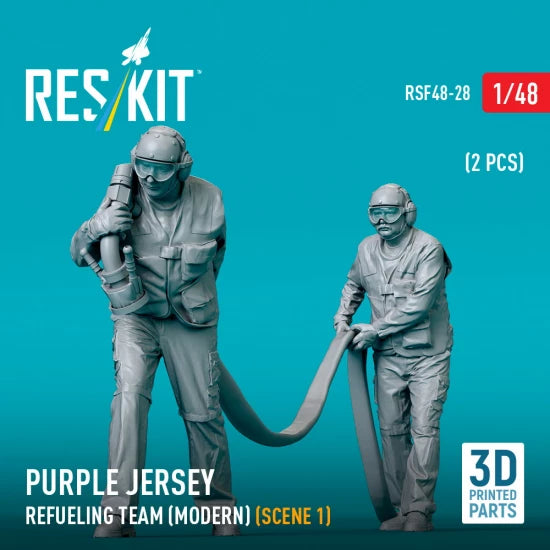 RESKIT RSF48-0028 Purple jersey refueling team (modern) (scene 1) (2 pcs) (3D Printed) 1/48 – zdjęcie 2
