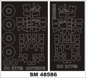Montex SM48586 Do 217M-1 ICM Mini Mask for painting 1/48