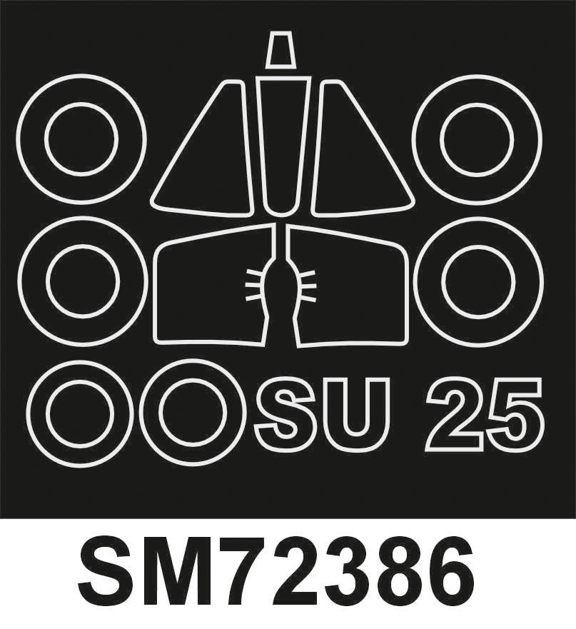 Montex SM72386 Su-25 ZVEZDA Mini Mask for painting 1/72