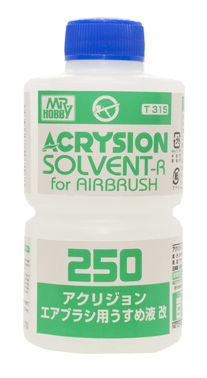 Gunze Sangyo T-315 Acrysion Solvent Thinner R for Airbrush (250ml)