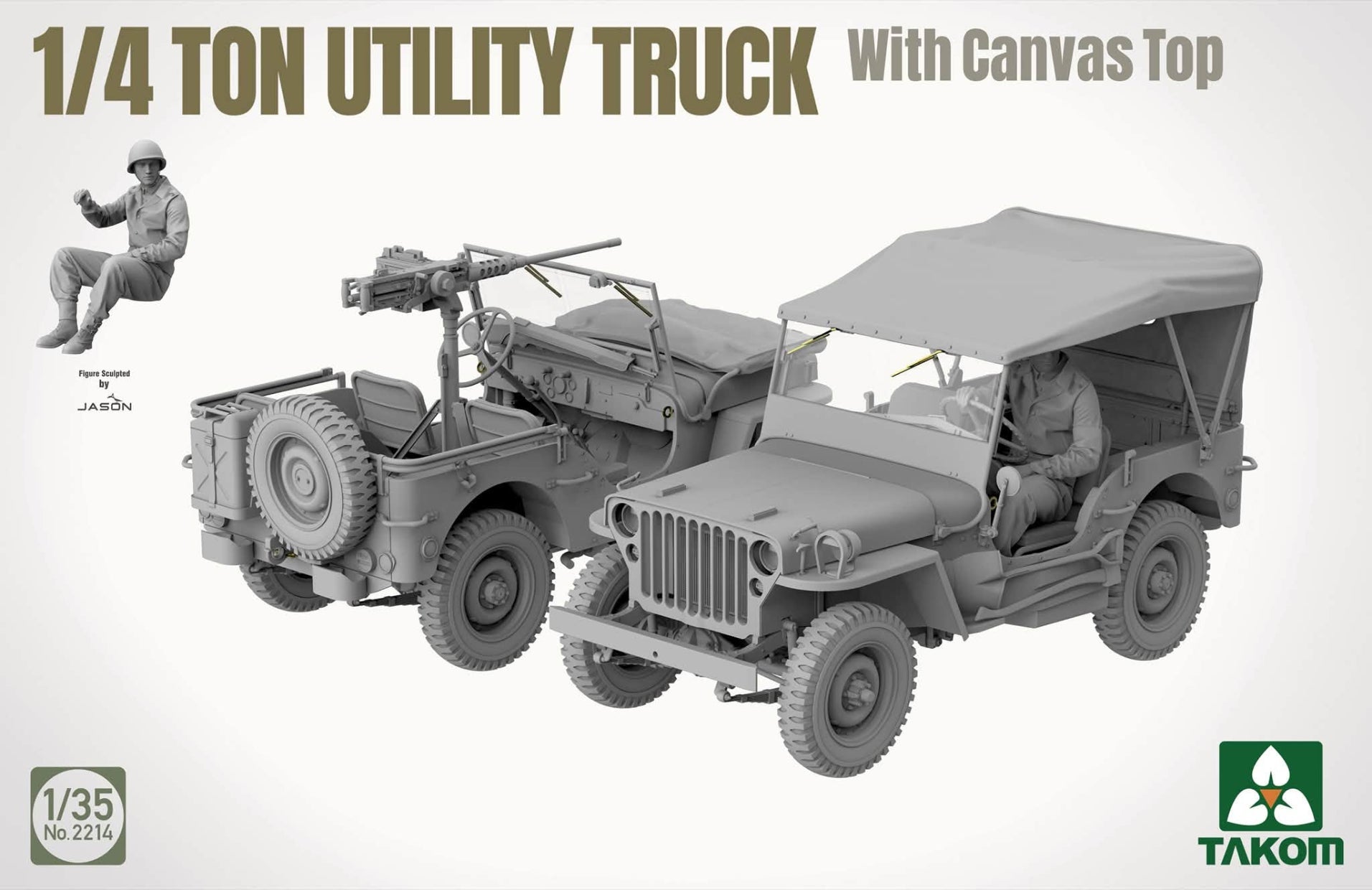 Takom 2214 1/4 Ton Utility Truck with Canvas Top 1/35 – zdjęcie 3