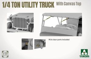 Takom 2214 1/4 Ton Utility Truck with Canvas Top 1/35 – zdjęcie 5