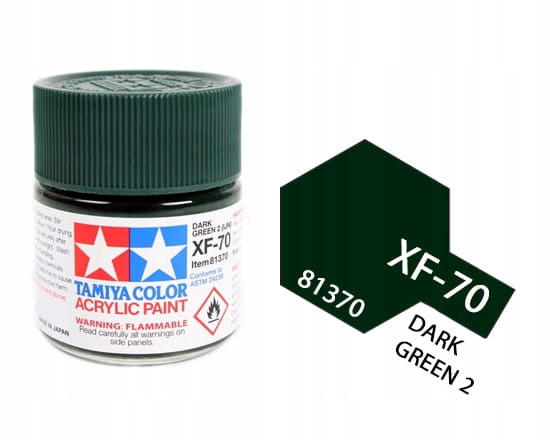 Tamiya 81370 Acryl XF-70 Dark Green 2 (IJN) 23ml