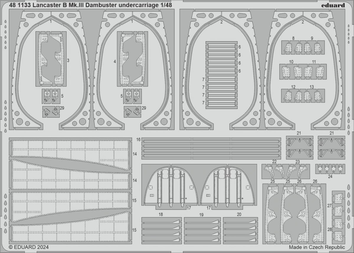 Eduard BIG49413 Lancaster B Mk. III Dambuster PART II HONG KONG MODELS 1/48 – image 4