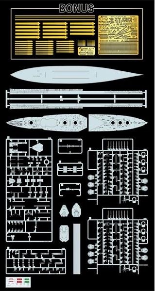 FlyHawk Model FH1310S HMS Agincourt Deluxe Edition 1/700 – zdjęcie 2