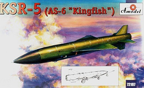 A-Model 72197 Raduga KSR-5 (AS-6 &amp;#39;Kingfish&amp;#39;) Soviet Long-Range Air Launched Cruise Missile and Anti Ship Missile 1/72