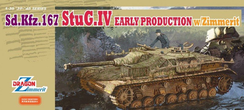 Dragon 6576 d.Kfz. 167 StuG. IV Early Production w/Zimmerit 1/35