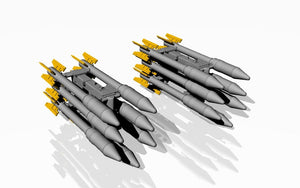 Armory Models ACA4814 S-3K unguided missiles w/ APU-14U launcher rack 1/48 – zdjęcie 5