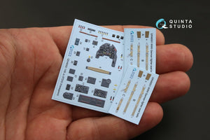 Quinta Studio QD48092 Ju 87D/G 3D-Printed &amp;amp; coloured Interior on decal paper (for Hasegawa kit) 1/48 – zdjęcie 2