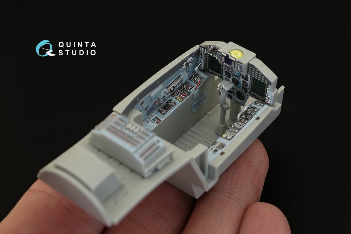 Quinta Studio QD32022 MiG-29SMT 3D-Printed &amp;amp; colored Interior on decal paper (for Trumpeter kit) 1/32 – image 9