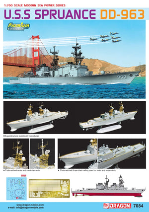 Dragon 7084 U.S.S Spruance DD-963 1/700 – Bild 2