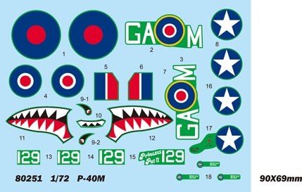 Hobby Boss 80251 P-40M Warhawk 1/72 – zdjęcie 3