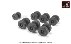 Armory Models AW72506 A400M Grizzly wheels w/ weighted tires 1/72 – zdjęcie 2