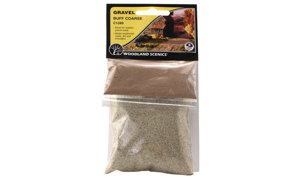 Woodland Scenics WC1289 Gravel Buff Coarse - żwir gruby – zdjęcie 2