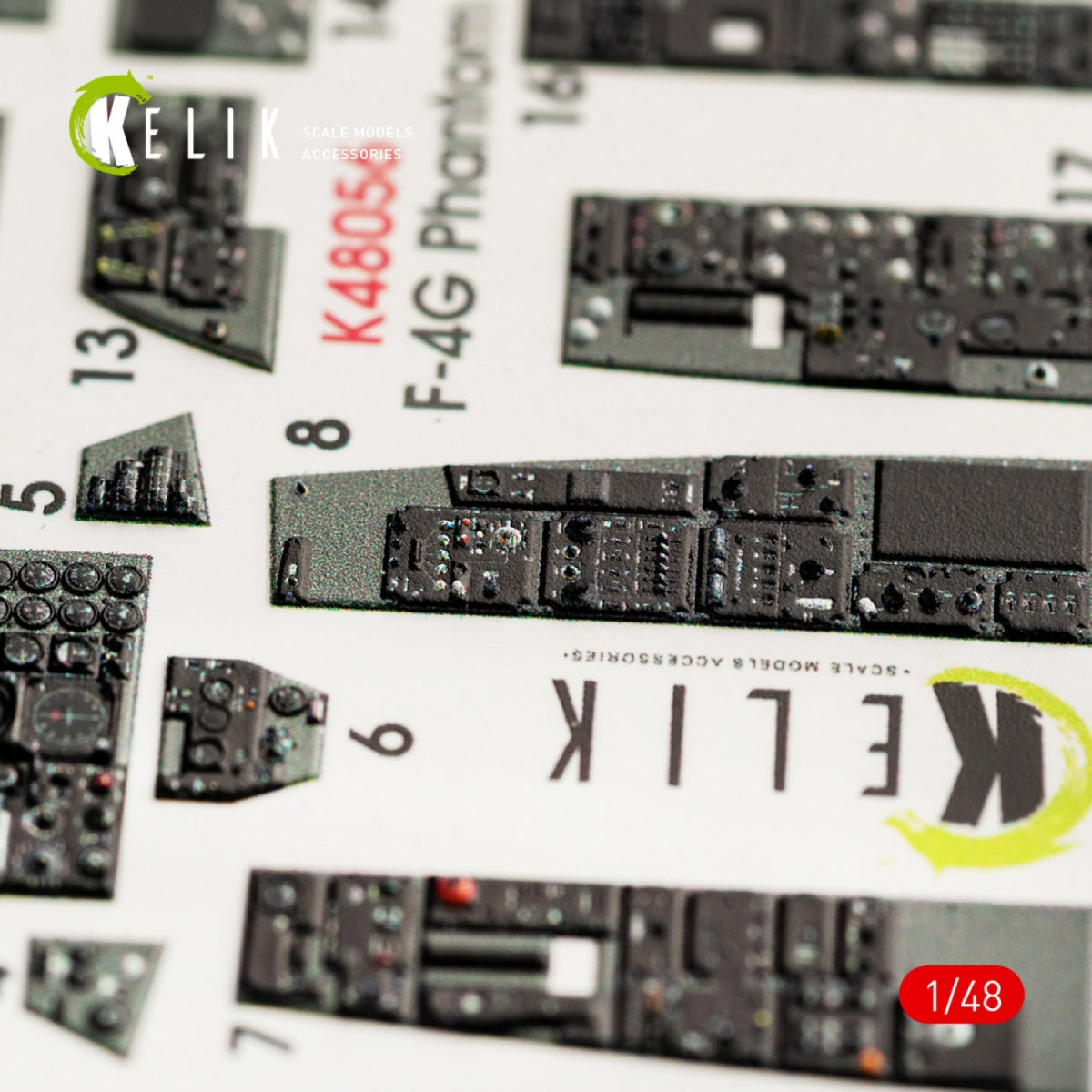 KELIK K48056 F-4G INTERIOR 3D DECALS FOR MENG KIT 1/48 – image 6
