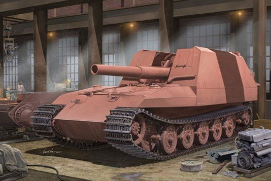 Trumpeter 01540 Geschutzwagen Tiger Grille21/210mm Mortar 18/1 L/31 1/35