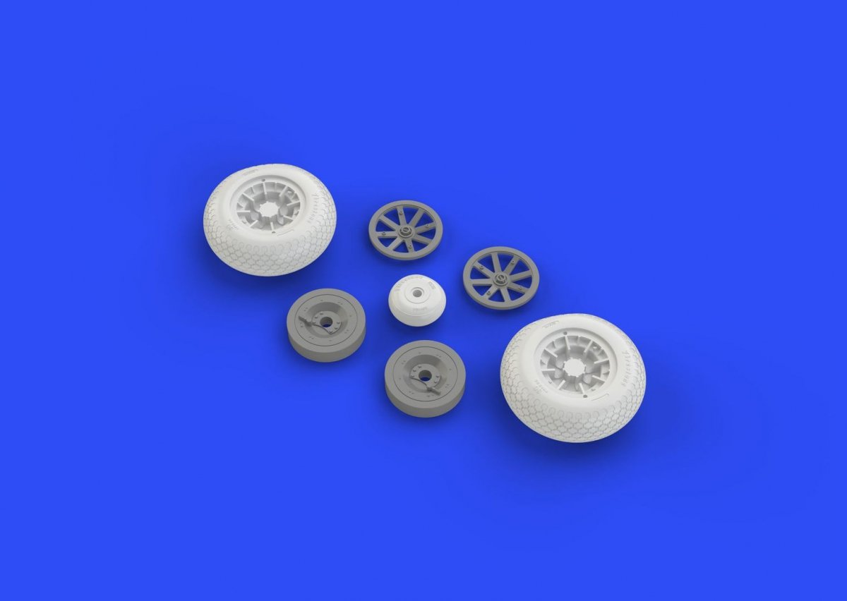 Eduard 632080 P-40 wheels w/ pattern HASEGAWA 1/32 – zdjęcie 4