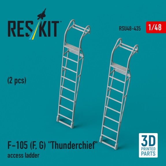 RESKIT RSU48-0435 F-105 (F, G) &amp;quot;Thunderchief&amp;quot; access ladders (2 pcs) (3D Printed) 1/48