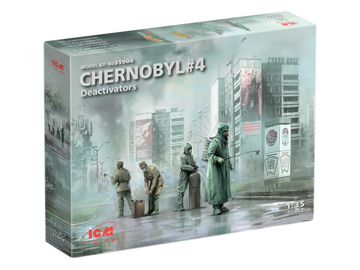 ICM 35904 Chernobyl 4 Deactivators 1/35