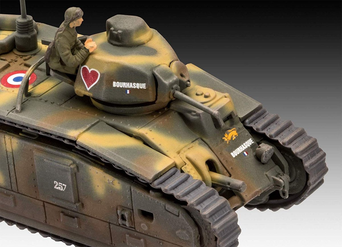 Revell 03278 Char. B.1 bis - Renault FT.17 1/76 – zdjęcie 5