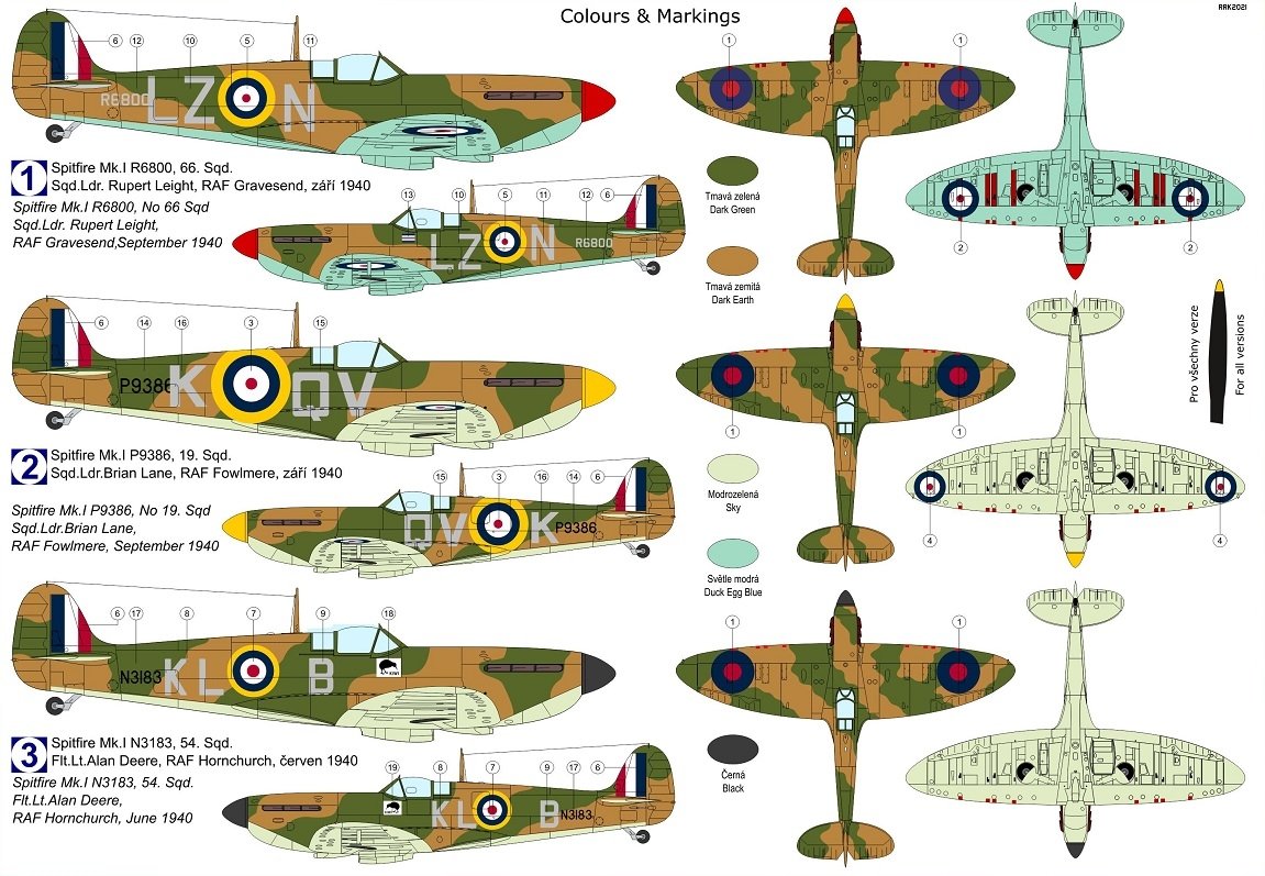 Kovozavody Prostejov KPM0262 Spitfire Mk.Ia “Commanders” 1/72 – image 2