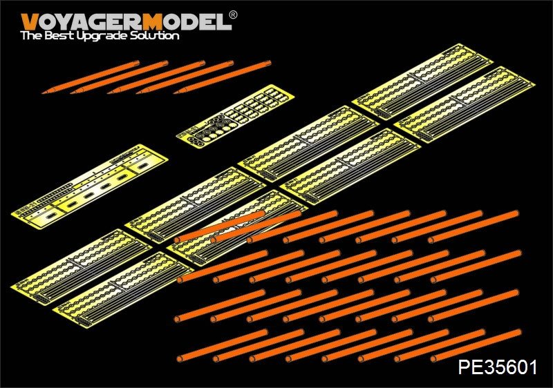Voyager Model PE35601 Modern Russian BM-21 Rocket Lauchers(40PCES)&Rockets(5PCES) For TRUMPETER 01013 1/35