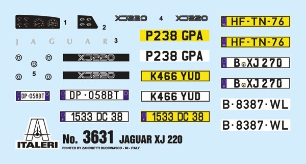 Italeri 3631 Jaguar XJ 220 1/24 – zdjęcie 4