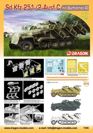 Dragon 7306 Sd.Kfz.251/2 C 1/72 – zdjęcie 2
