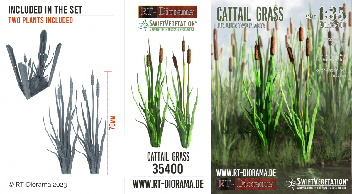 RT-Diorama 35400 Cattail Grass 1/35 – immagine 3