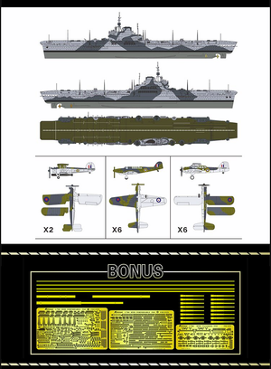 FlyHawk Model FH1152S HMS Formidable 1941 Deluxe Edition 1/700 – zdjęcie 4