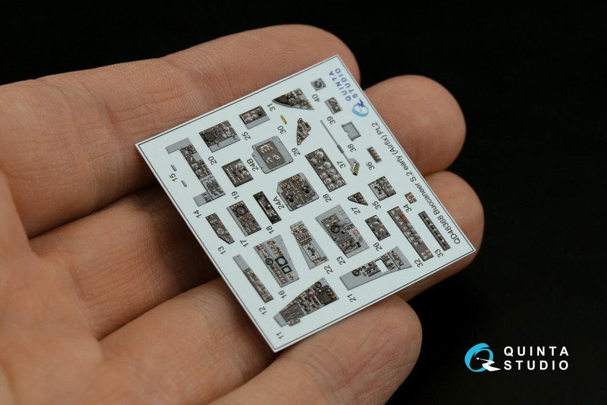Quinta Studio QD48368 Buccaneer S.2 early 3D-Printed &amp;amp; coloured Interior on decal paper (Airfix) 1/48 – zdjęcie 15