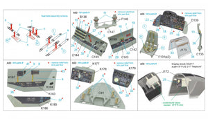 Quinta Studio QD32074 Me 262B1a/U-1 3D-Printed &amp;amp; coloured Interior on decal paper (Revell) 1/32 – zdjęcie 2