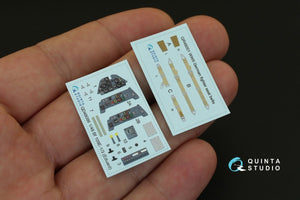 Quinta Studio QD48086 Bf 109E-1/E-3 3D-Printed &amp;amp; coloured Interior on decal paper (for Eduard kit) 1/48 – zdjęcie 2