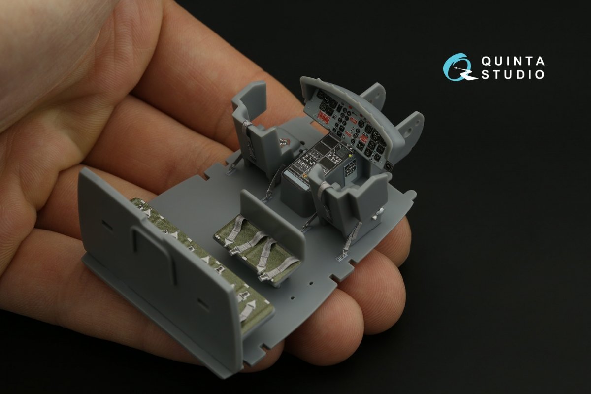 Quinta Studio QD48286 UH-1C 3D-Printed &amp;amp; coloured Interior on decal paper (HobbyBoss) 1/48 – zdjęcie 9