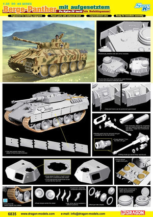 Dragon 6835 Bergepanther with Aufgesetztem Pz.Kpfw.IV Turm Als Befeh 1/35 – image 5