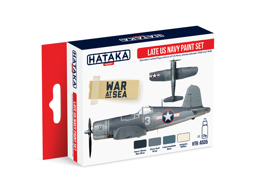 Hataka HTK-AS05 Late US Navy paint set 4x17ml – zdjęcie 3