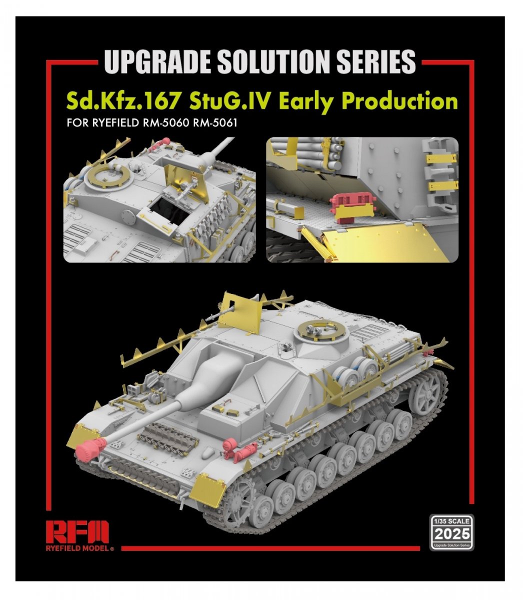 Rye Field Model 2025 Upgrade set for 5060&amp;amp;5061 StuG.IV Early Production 1/35