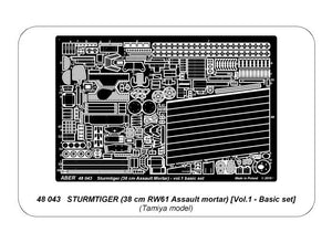Aber 48043 STURMTIGER (38 cm RW61 Assault mortar) Vol.1 AFV 1/48 – zdjęcie 11