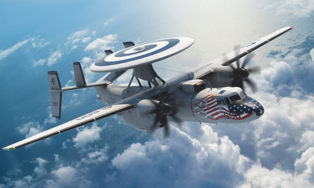 Kinetic K48135 E-2C Hawkeye 2000 VAW-123 Screwtops CAG Birds 1/48