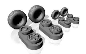 Armory Models AW48501b Panavia Tornado wheels, w/ tyres type “b” (GY) 1/48 – zdjęcie 3