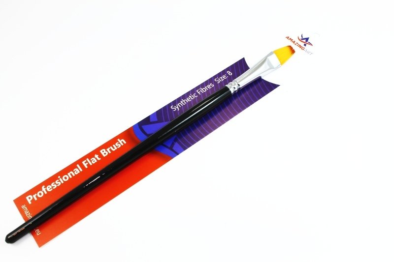 Amazing Art 13043 SYNTHETIC BRUSH FLAT 8 – image 2